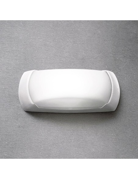 Aplique ovalado francy-op, translúcido, e27, blanco, 300 x 85 x 130 mm