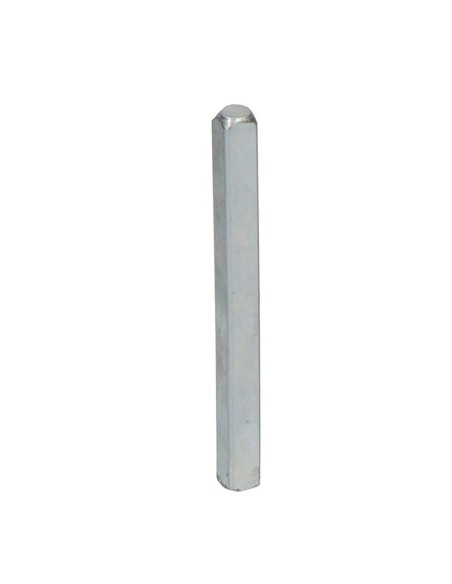 Cuadradillo de acero galvanizado, 9 x 9 x 110 mm