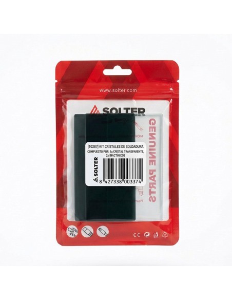 Kit cristales soldadura: inactínicos din-11 2 uds + cristal transparente