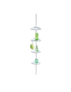 Rinconera telescópica blanca, easy, 23,5 x 17,5 x 78- 265 cm