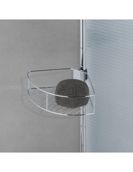 Rinconera telescópica de acero inoxidable, dolcedo, 31 x 23 x 65 - 275 cm