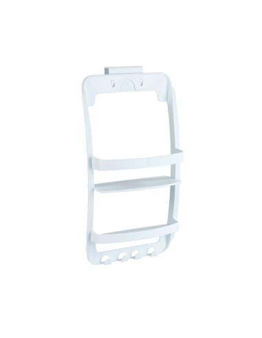 Estante de baño, blanco, con fijación polivalente, universal, 26 x 11,5 x 50 cm