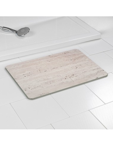 Alfombra de baño antideslizante de diatomita, granito, 60 x 39 cm