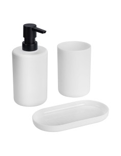 Set de baño, fano, blanco, 3 piezas 2