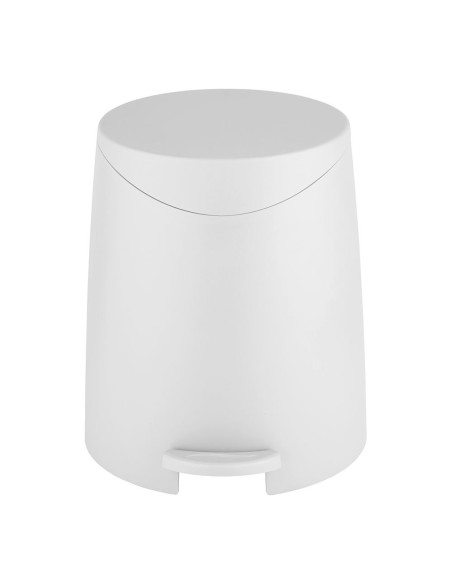 Papelera pedal portes, blanca, 3 l