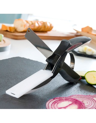 Cuchillo - tijera con mini tabla de cortar...