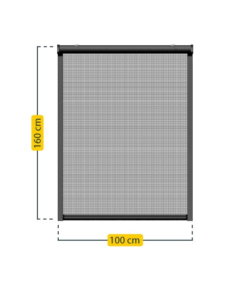 Mosquitera enrollable, antracita, 100 x 160 cm
