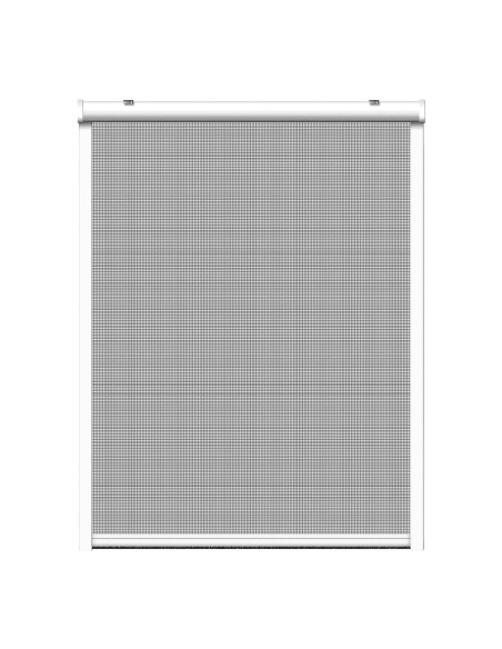 Mosquitera enrollable, blanca, 130 x 160 cm