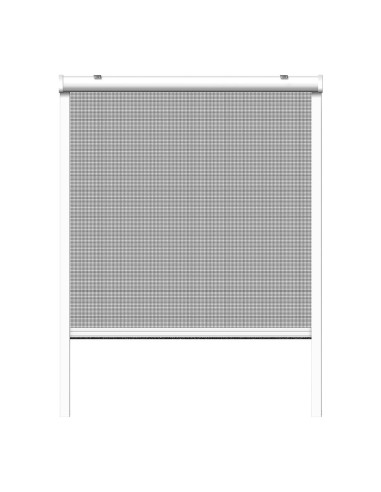 Mosquitera enrollable, blanca, 130 x 160 cm