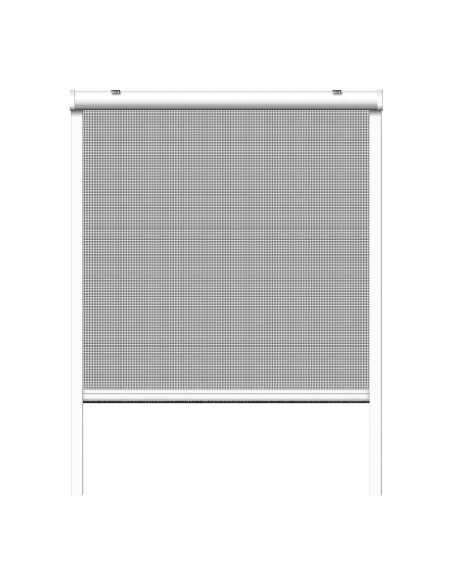 Mosquitera enrollable, blanca, 130 x 160 cm