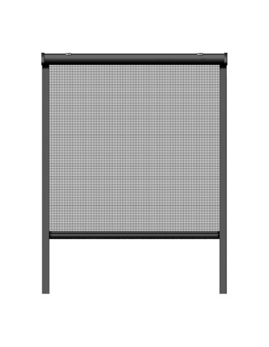 Mosquitera enrollable, antracita, 130 x 160 cm