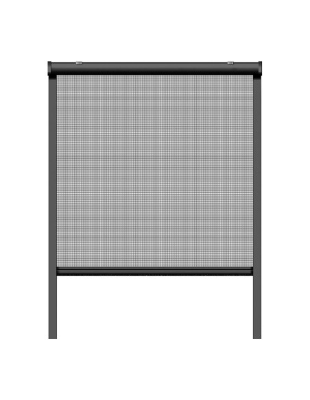 Mosquitera enrollable, antracita, 130 x 160 cm