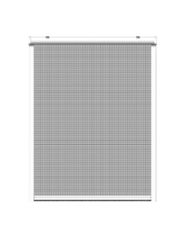 Mosquitera enrollable, blanca, 160 x 160 cm