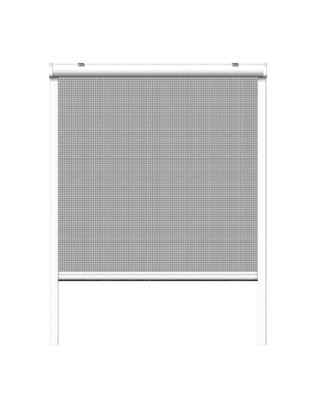 Mosquitera enrollable, blanca, 160 x 160 cm