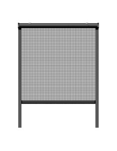 Mosquitera enrollable, antracita, 160 x 160 cm