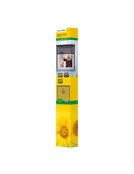 Mosquitera enrollable, antracita, 160 x 160 cm