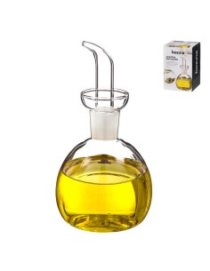 Aceitera de cristal antigoteo abombada, 500 ml