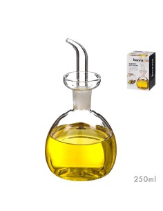 Aceitera de cristal antigoteo abombada 250 ml