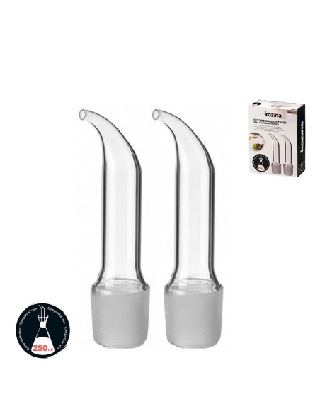 Tapón recambio para aceitera antigoteo 250 ml, 2 uds