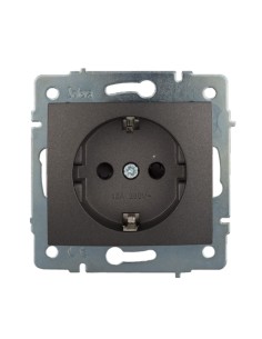 Base fija 2p+t empotrar sin marco 16a 250v~ grafito