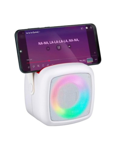 Karaoke set mini inalámbrico + 2 micrófonos,...