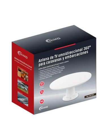 Antena omnidireccional 360° tv amplificada tdt...