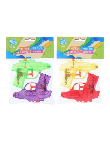 Pistola de agua 11,5 cm, colores surtidos, 2 uds