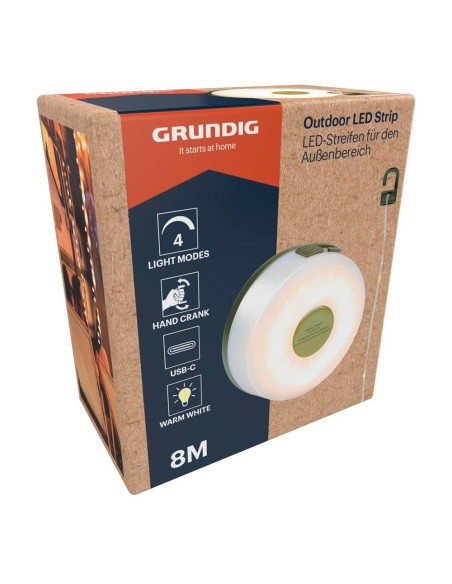 Guirnalda led retráctil, exterior, 8 m