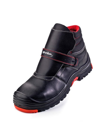Bota soldador termópilas, diseño metal free, en20345 s3 hi ci hro src, talla 45