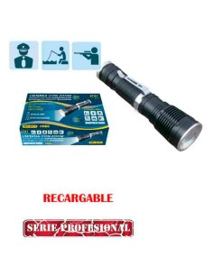 Linterna mini 1 led, 10 w, 800 lm, 6500 k, cuerpo aluminio, recargable, ø3,2 x 13 cm