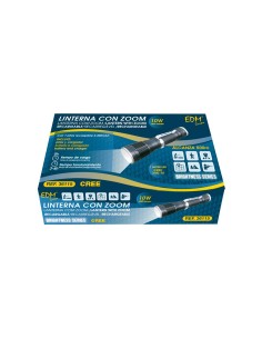 Linterna mini 1 led, 10 w, 800 lm, 6500 k, cuerpo aluminio, recargable, ø3,2 x 13 cm 2