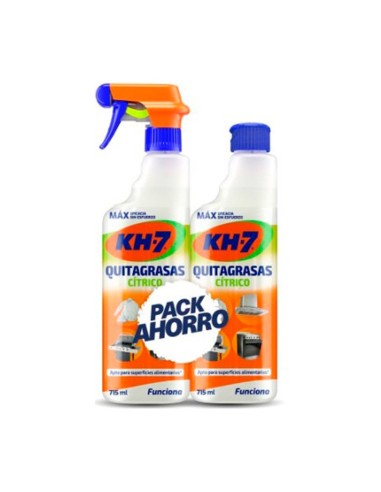 Kh-7 quitagrasas cítrico pack ahorro 715 ml + 715 ml
