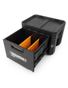 Caja de herramientas de 1 cajón con cerradura stacktech 2