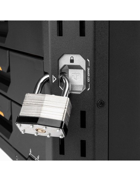 Caja de herramientas de 1 cajón con cerradura stacktech