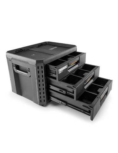 Caja de herramientas xl con tres cajones stacktech
