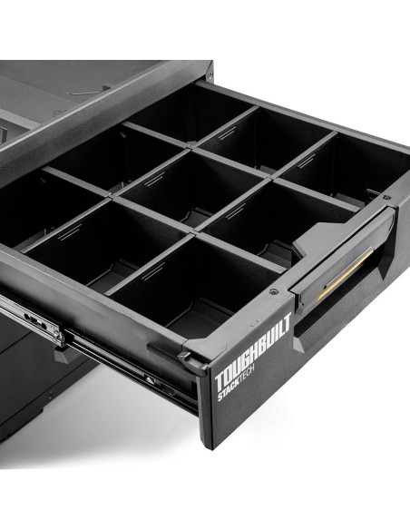 Caja de herramientas xl con tres cajones stacktech
