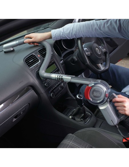 Aspirador coche pivotante, 12 v, con accesorios