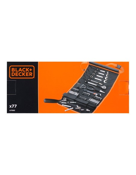 Juego de herramientas varias, 77 piezas, en funda de nylon