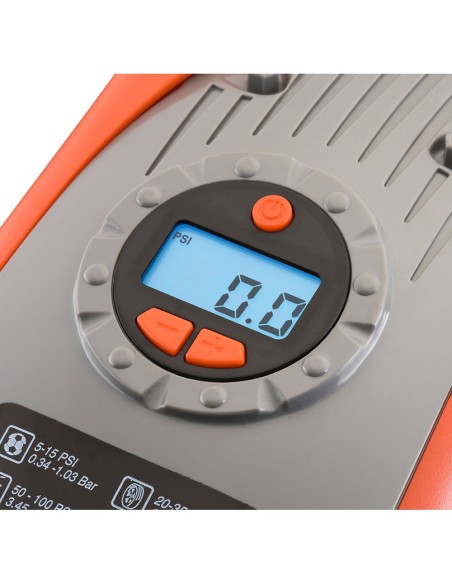 Inflador de aire 230 v ca y 12 v cc con accesorios, 11,03 bar