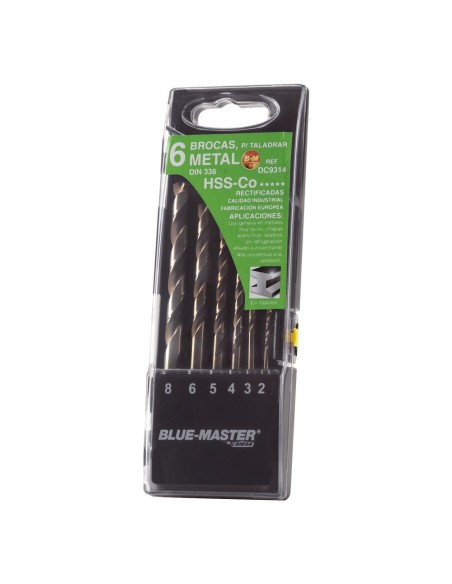 Brocas hss-co stepcut ø2-8 mm, juego 6 piezas