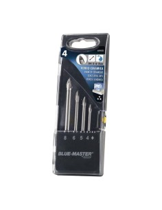 Brocas estándar punta de lanza, cristal y porcelánico ø4-5-6-8 mm, juego 4 piezas