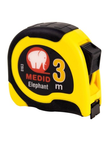 Flexómetro elephant bimaterial 3 m x 16 mm