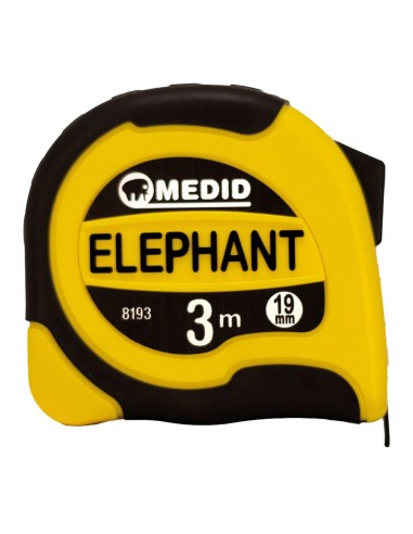 Flexómetro elephant bimaterial 3 m x 19 mm