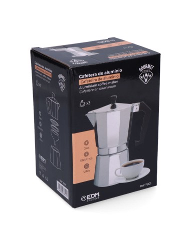 Cafetera de aluminio 3 tazas
