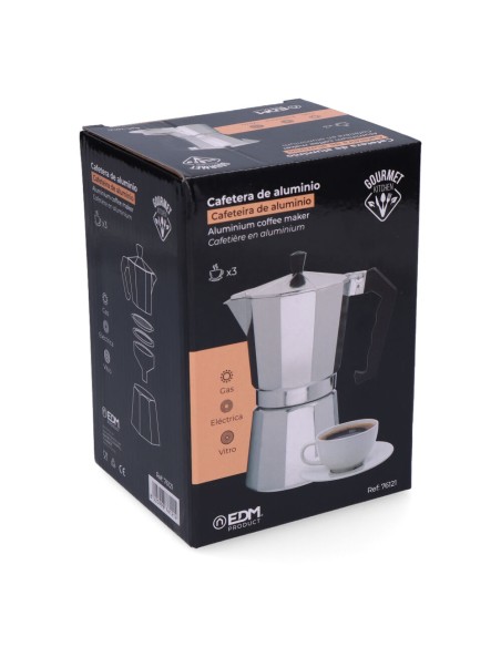 Cafetera de aluminio 3 tazas