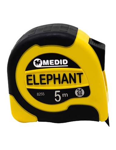 Flexómetro elephant bimaterial 5 m x 25 mm