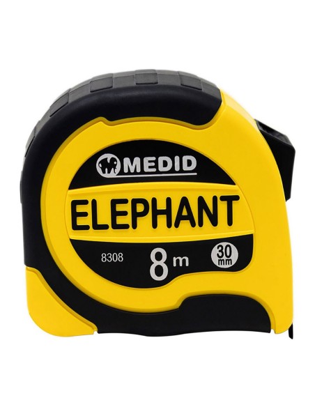 Flexómetro elephant bimaterial 8 m x 30 mm