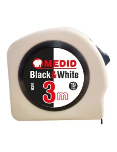 Flexómetro black & white 3 m x 19 mm