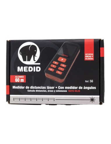 Medidor de distancia láser rojo 60 m