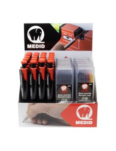 Marcador portaminas + recambios, expositor 20 + 20 uds 2